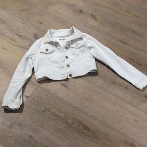 Girls cropped Jean jacket